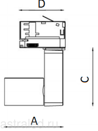Светодиодный светильник TIDY T 33 WH D45 2700K