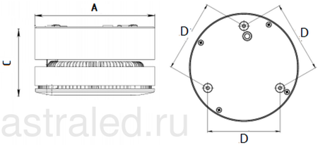 Светодиодный светильник UFO/S DL LED 25 D24 4000K