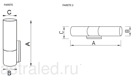 Светодиодный светильник Parete 2