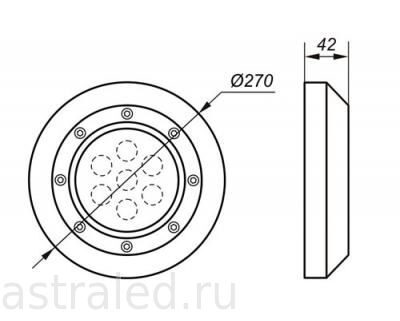 Светодиодный светильник DSS8-08-C-01