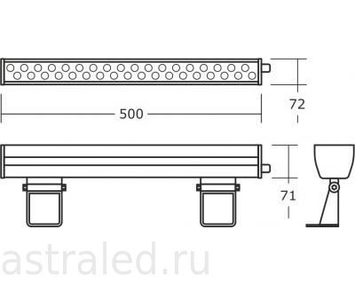 Светодиодный светильник DSL26-01-W-62