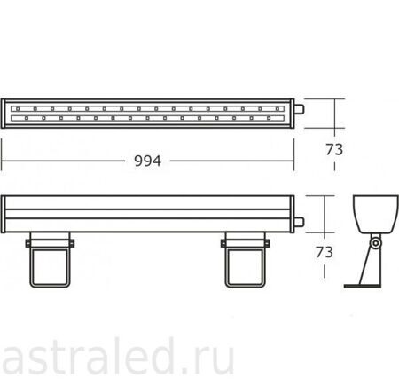 Светодиодный светильник ISK32-01-C-01 (0...10В)