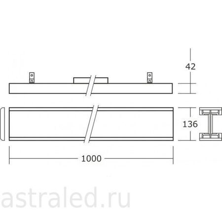 Светодиодный светильник THM48-13-W-01 LINE