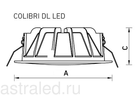 Светодиодный светильник COLIBRI DL LED 15 3000K