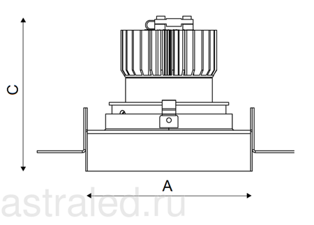 Светодиодный светильник UMO 18 WH D45 4000K (with driver)