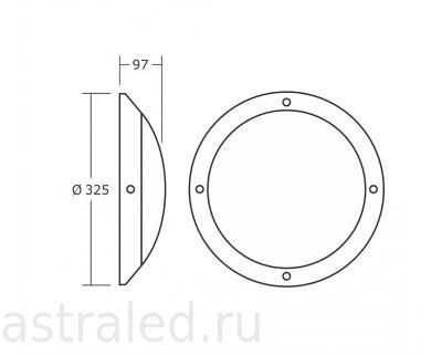 Светодиодный светильник  GRR18-12-NW-02