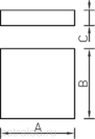 Светодиодный светильник IZAR SQUARE S LED 900 WH 4000K