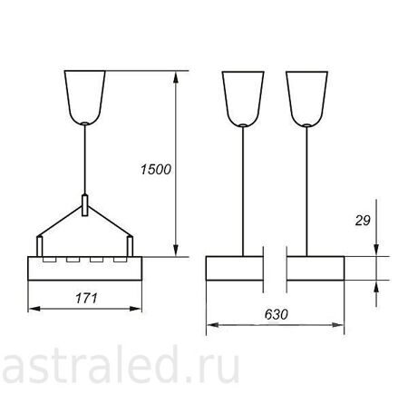 Светодиодный светильник  THM64-24-C-02-LINE