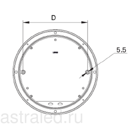 Светодиодный светильник GRANDA NBT 18 F126 silver