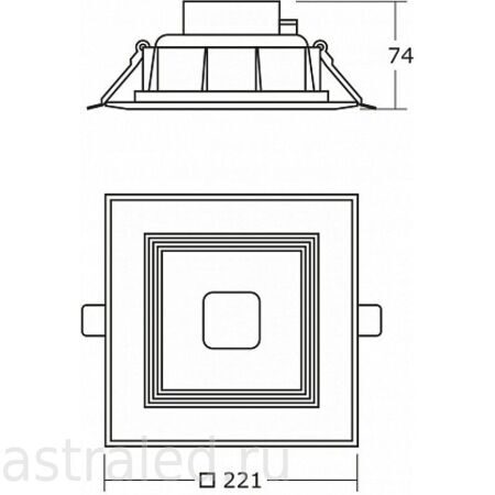 Светодиодный светильник  TRD33-62-C-01