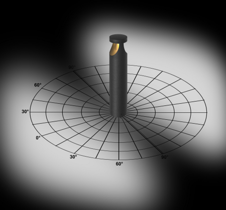 Светильник столбик серии SHARDEN H=2000mm 48W 220V IP65 360 гр