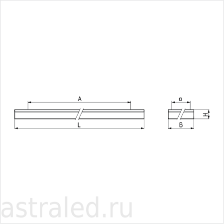 Светодиодный светильник  ДПО46-48-801 Contur F 840