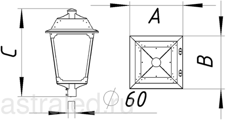 Светодиодный светильник CLASSIC LED 70 OPL 2700K